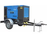 ТСС ЭД-60-Т400-2РКМ7 в шумозащитном кожухе на прицепе с АВР