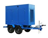 ТСС ЭД-40-Т400-2РПМ9 в погодозащитном кожухе на прицепе с АВР