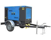 ТСС ЭД-200-Т400-2РКМ15 в шумозащитном кожухе на прицепе с АВР