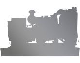 Дизельный генератор MGE P720BN в кожухе с АВР